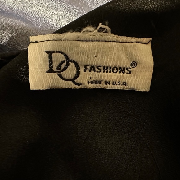 80s Cocoon Dress Lavender Black Hammered Satin Cocktail Party Sz Small - Picture 6 of 6